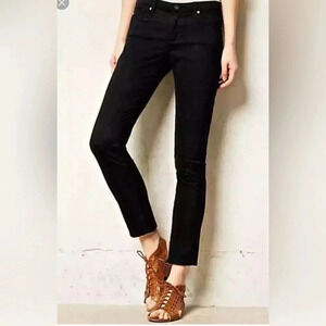 AG Adriano Goldschmidt The Stevie Ankle Slim Straight Ankle Jeans Black size 27